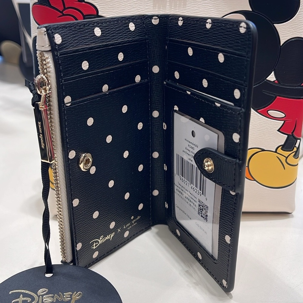 Kate Spade Disney X Kate Spade New York Minnie Small Slim Bifold Wallet
NWT - Picture 12 of 16